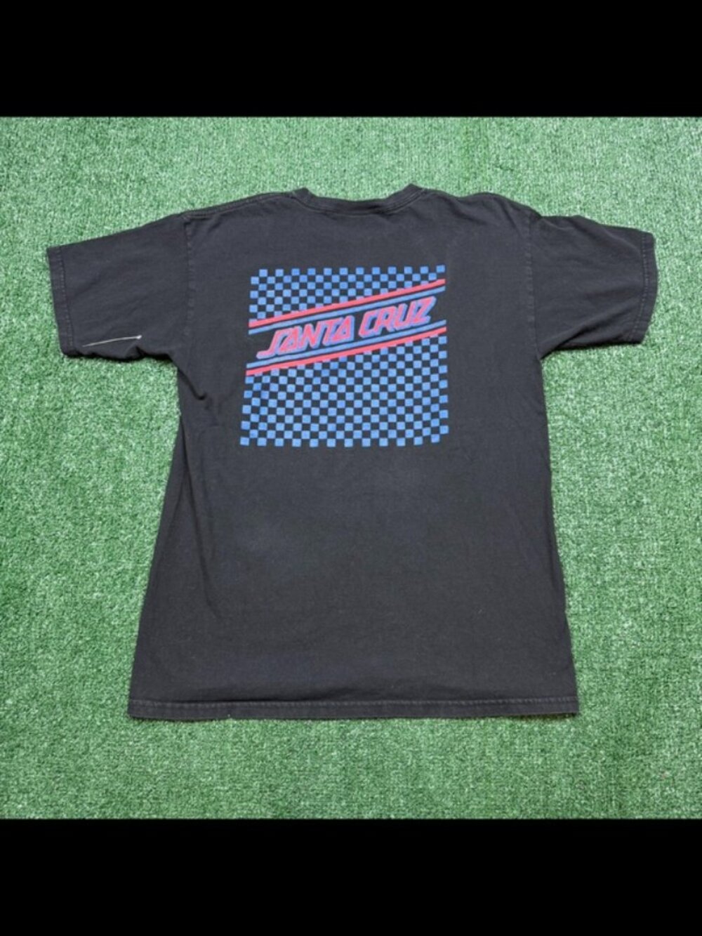 Santa Cruz T Shirt Mens Size M Black Short Sleeve Crew Neck